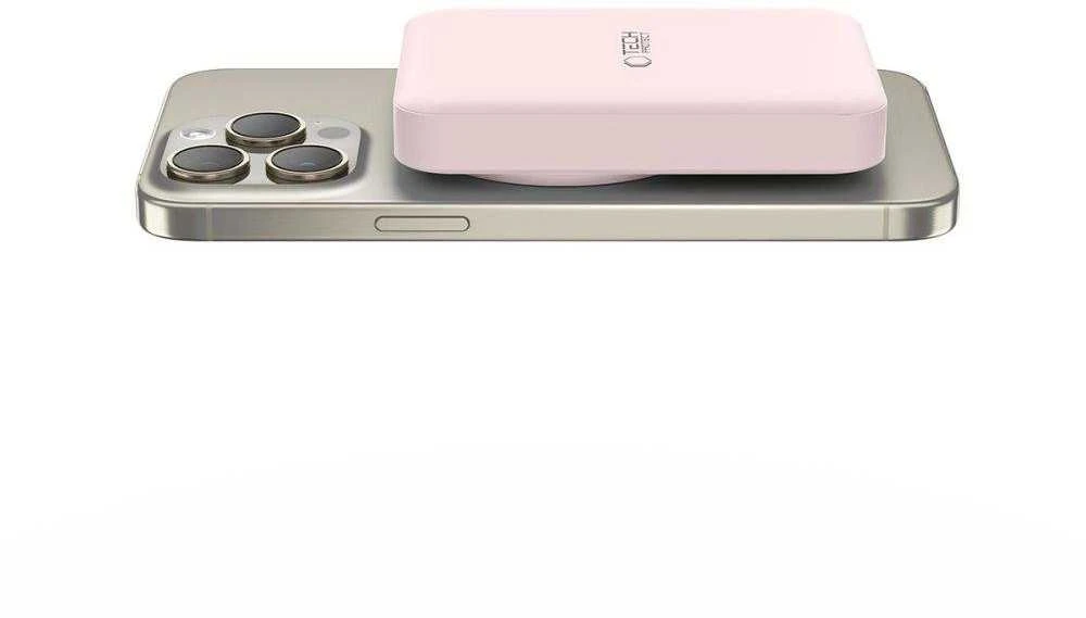 Tech-Protect PB11 LifeMag MagSafe powerbank 10000MAH rožinės spalvos