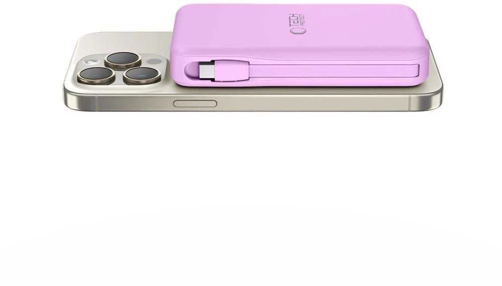 Tech-Protect PB31 MagSafe 10000mAH Power Bank – violetinės spalvos