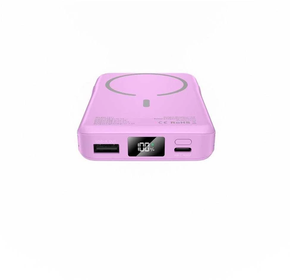 Tech-Protect PB31 MagSafe 10000mAH Power Bank – violetinės spalvos