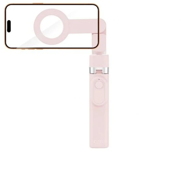 MagSafe asmenukių lazda-trikojis Tech-Protect L11S, rožinė
