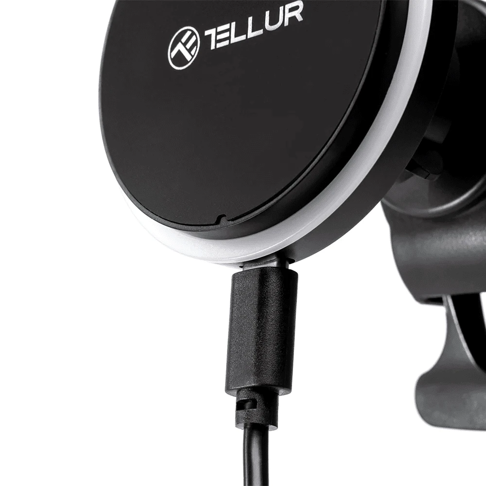 Tellur belaidis automobilinis įkroviklis, MagSafe compatible, 15W juodos spalvos
