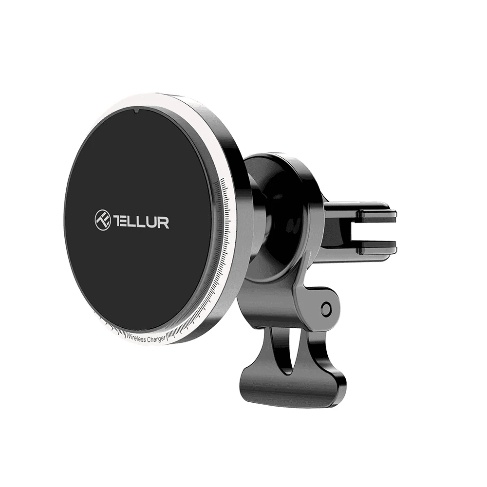 Tellur belaidis automobilinis įkroviklis, MagSafe compatible, 15W juodos spalvos