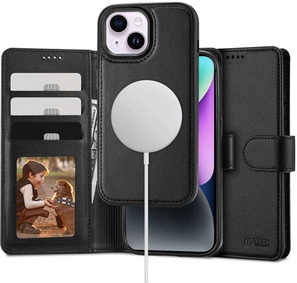 Tech-Protect Wallet MagSafe Apple iPhone 15 – dėklas telefonui juodos spalvos