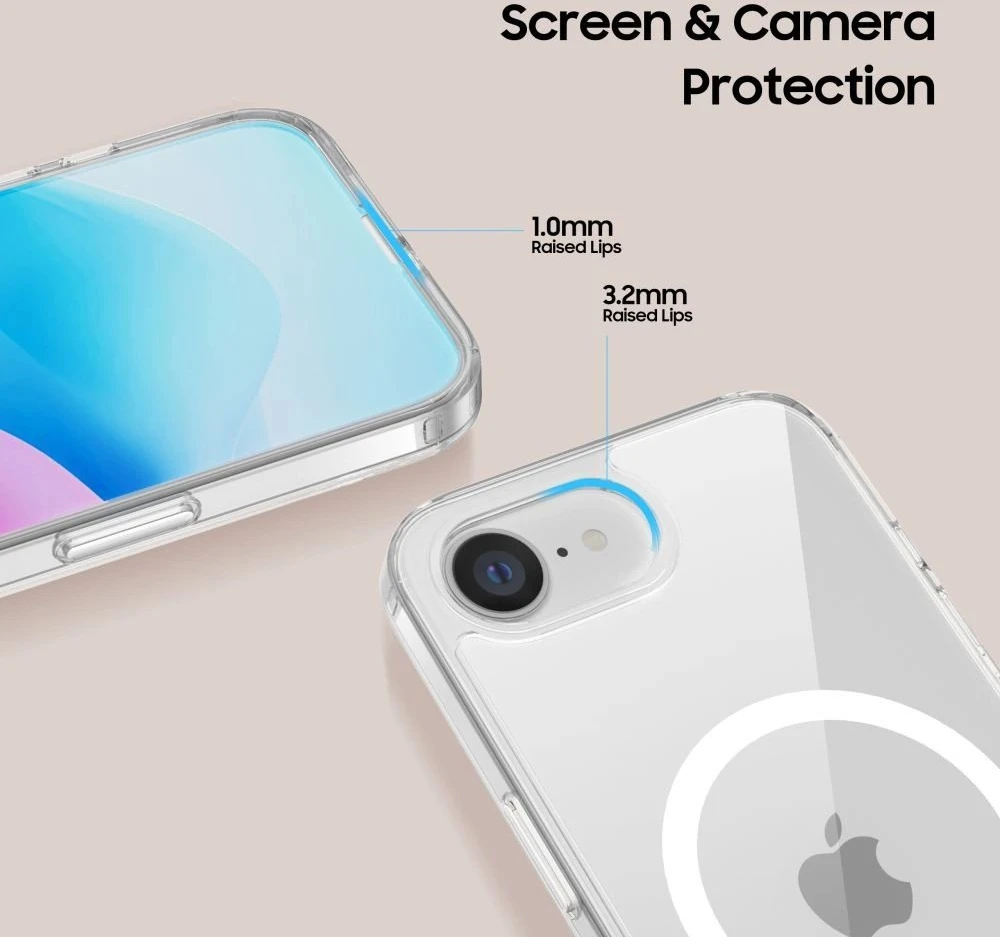 MagSafe dėklas iPhone 16e – Skaidrus