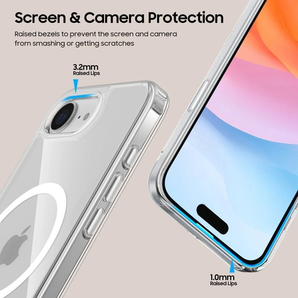 MagSafe dėklas iPhone 16e – Skaidrus
