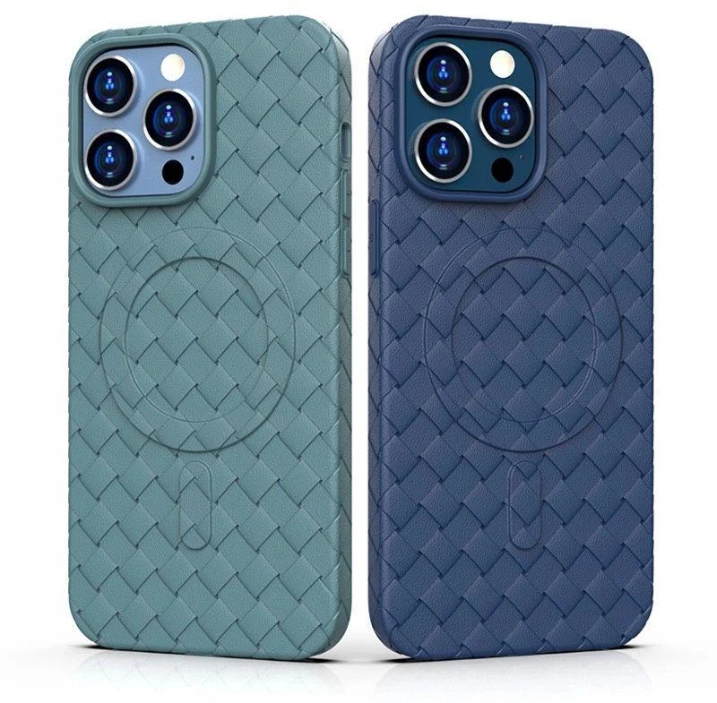 Hurtel MagSafe Woven Apple iPhone 15 Pro – dėklas telefonui mėlynos spalvos