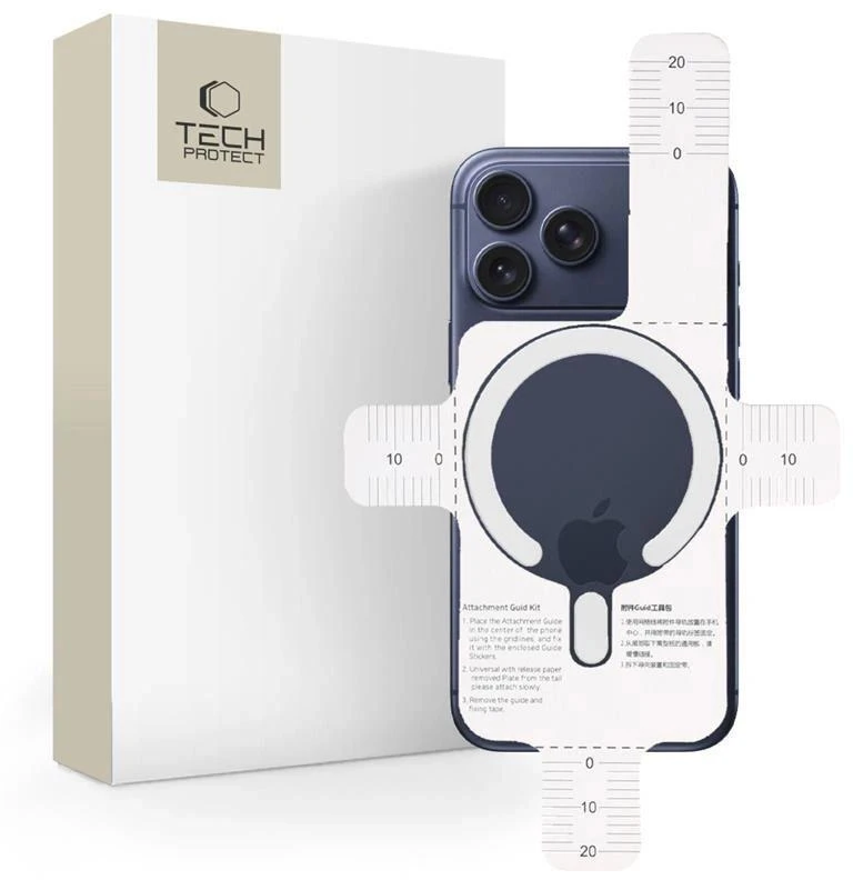 Tech-Protect MMP-200 Magnetic MagSafe žiedas telefonui baltos spalvos