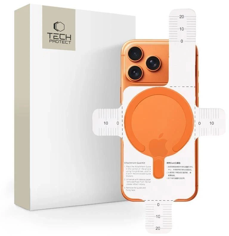 Tech-Protect MMP-200 Magnetic MagSafe žiedas telefonui oranžinės spalvos