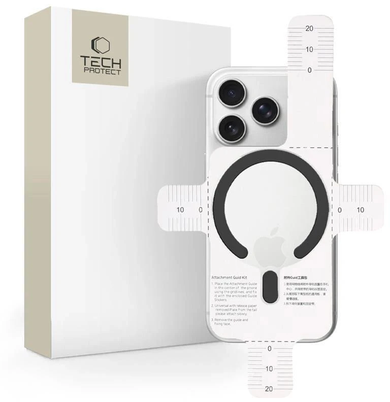 Tech-Protect MMP-200 Magnetic MagSafe žiedas juodos spalvos