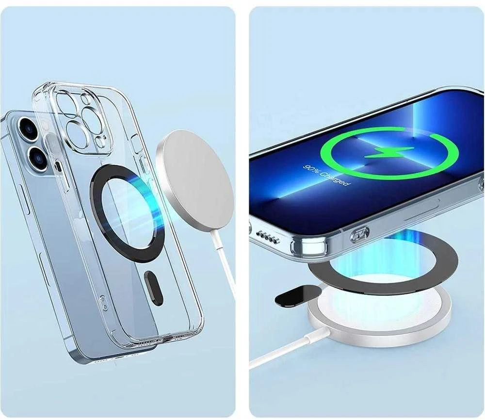 Tech-Protect MagMat MagSafe universal magnetic ring – dėklas telefonui baltos spalvos