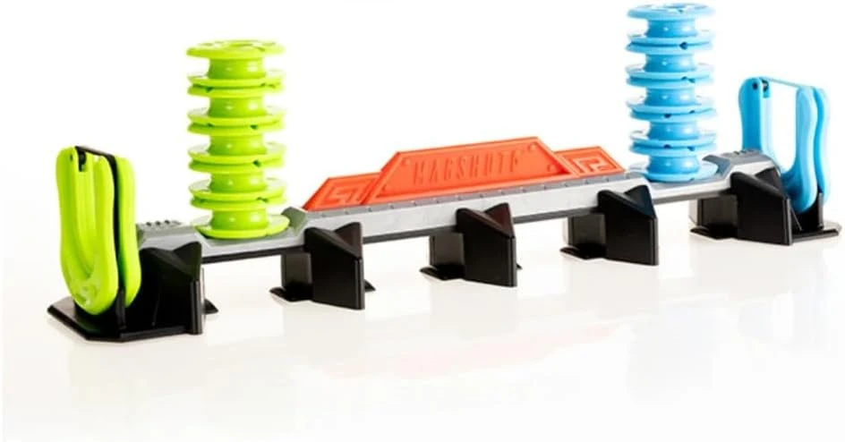 Fat Brain Toys Magshuto Knockout Rail – magnetinis triukų ir taiklumo žaidimas