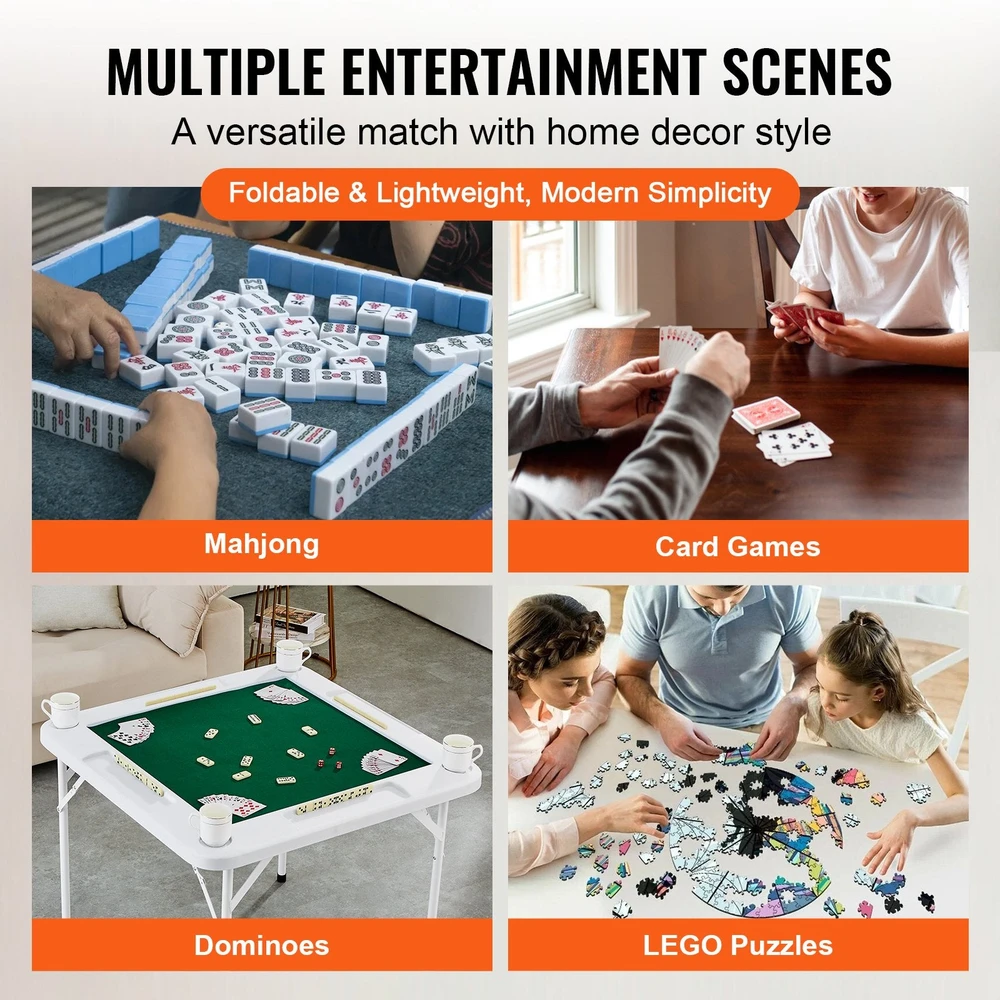 VEVOR Mahjong kortų stalas 4 žaidėjams