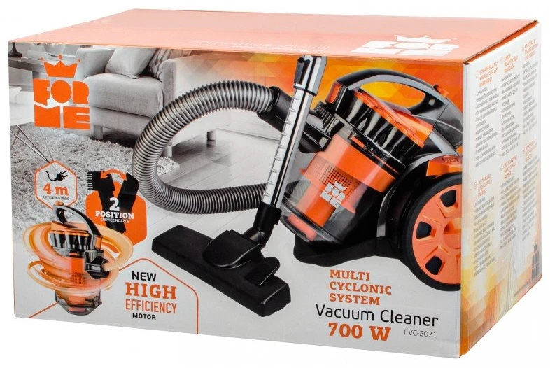 Maišelių nereikalaujantis multicikloninis dulkių siurblys Forme FVC-2071, 2 l, 700 W