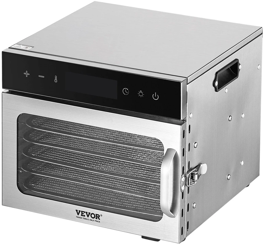 VEVOR 6 dėklų maisto džiovintuvas nerūdijantis plienas 400W