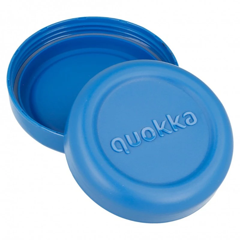 Quokka Bubble Food Jar - Plastic food container / Priešpiečių dėžutė 500 ml (Mėlyna Peonies)
