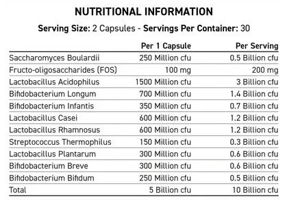 Maisto papildas kapsulėmis Applied Nutrition Probiotic Advanced Multi-Strain Formula 60 kapsulių