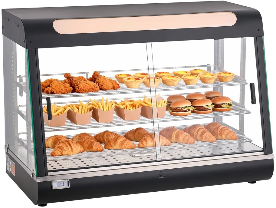 VEVOR Trijų lygių maisto šildytuvas 130L