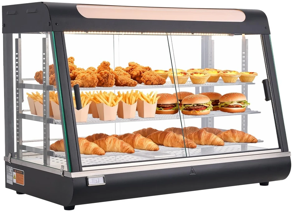 VEVOR Trijų lygių maisto šildytuvas 130L