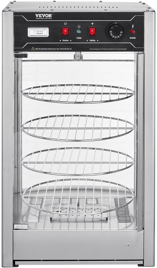 VEVOR Elektrinis 4 lygių picos šildytuvas 36 cm