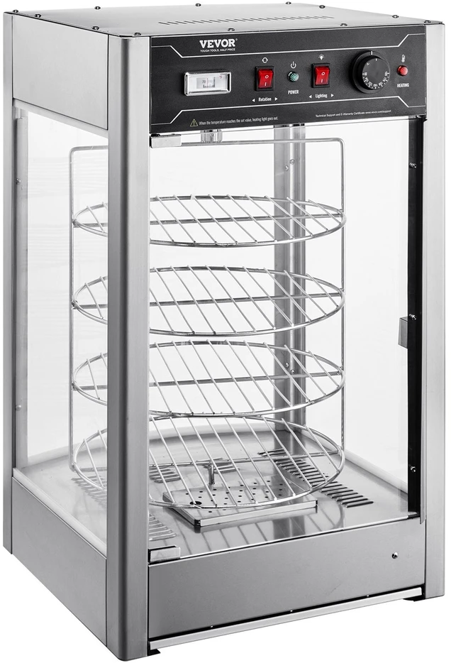 VEVOR Elektrinis 4 lygių picos šildytuvas 36 cm