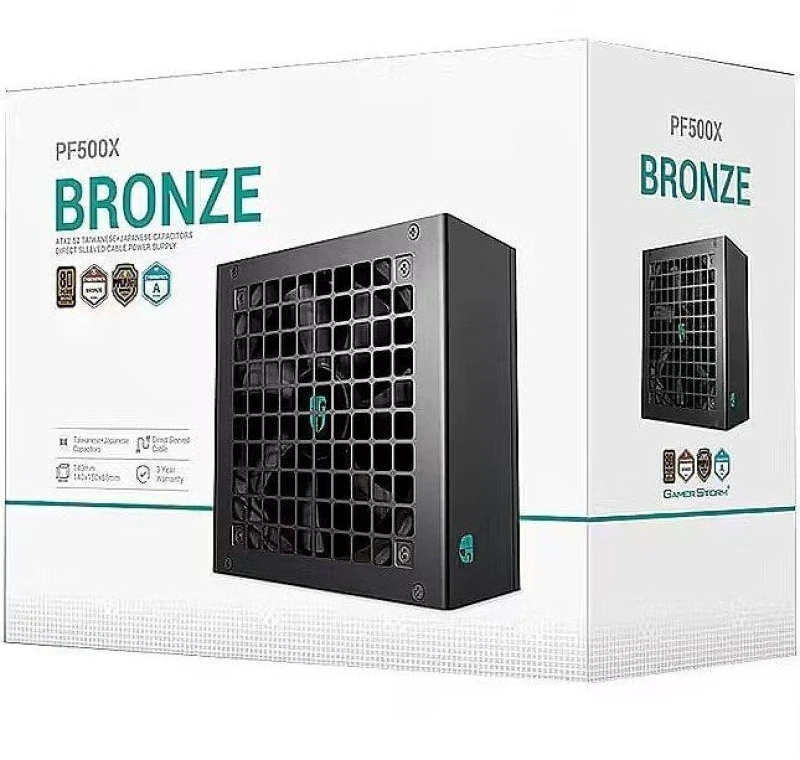 „Deepcool 80 PLUS Standard“ maitinimo blokas | PF500X | 500 W