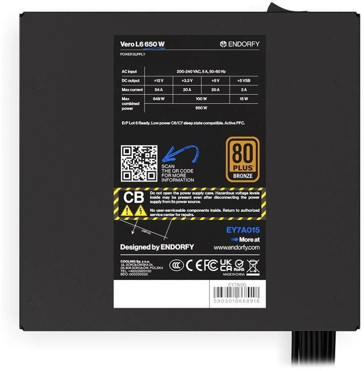 ENDORFY Vero L6 Bronze 650 W