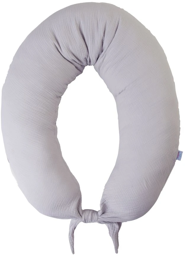 Baby Matex MATEX Padėties nustatymo pagalvė MOON MUSLIN 260 cm [TB0076_42]j. pilka