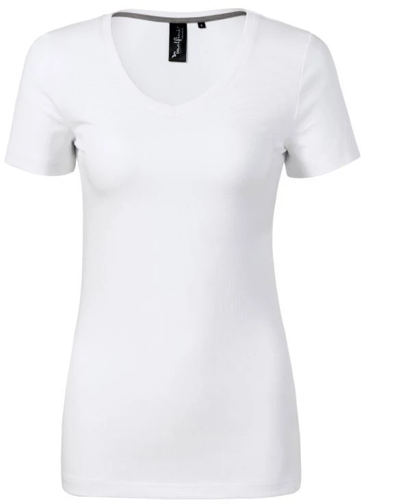 Malfini Action V-neck marškinėliai MLI-70100 balti