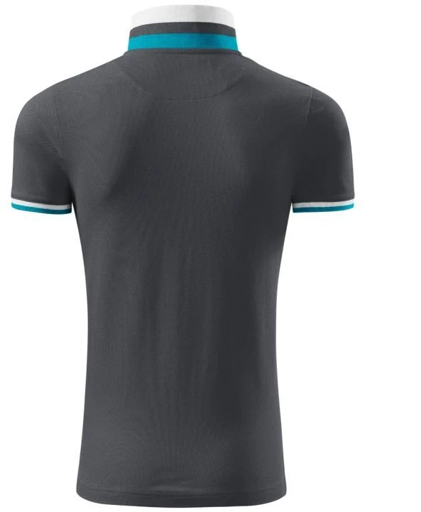 Malfini Collar Up M MLI-25683 šviesiai antracito spalvos polo marškinėliai