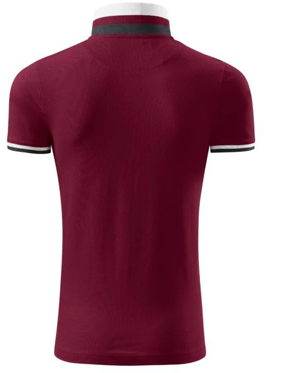 Malfini Collar Up M MLI-25686 granato spalvos polo marškinėliai