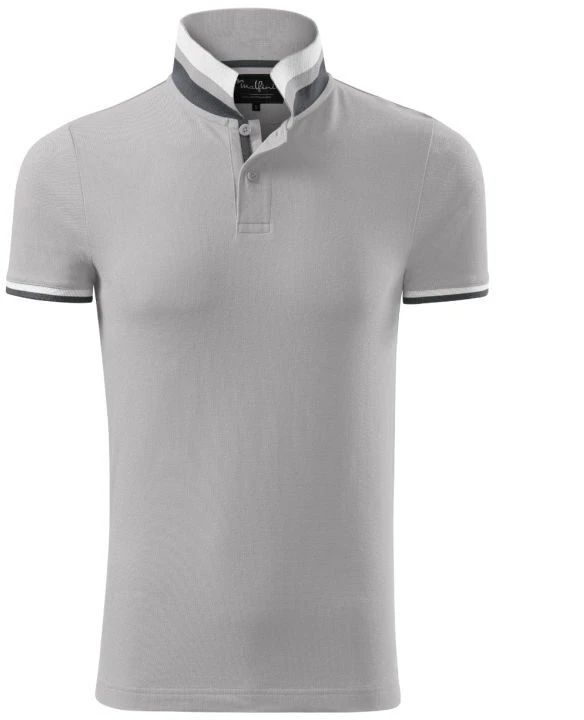 Malfini Collar Up W MLI-256A4 sidabro pilkos spalvos polo marškinėliai