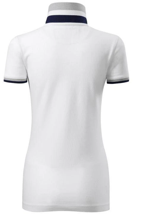 Malfini Collar Up W MLI-25700 balti marškinėliai polo
