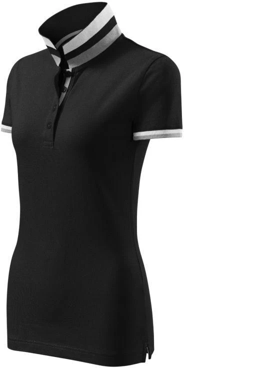 Malfini Collar Up W MLI-25701 Juoda Polo Marškinėli