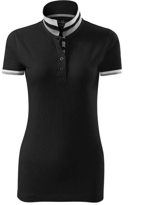 Malfini Collar Up W MLI-25701 Juoda Polo Marškinėli