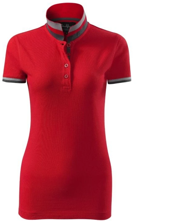 Malfini Collar Up W MLI-25771 formulos raudoni polo marškinėliai