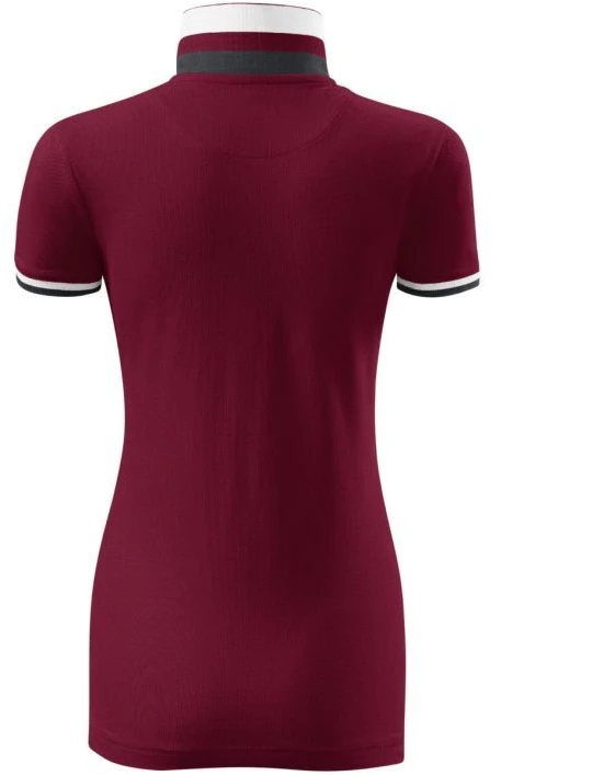 Malfini Collar Up W MLI-25786 granato spalvos polo marškinėliai