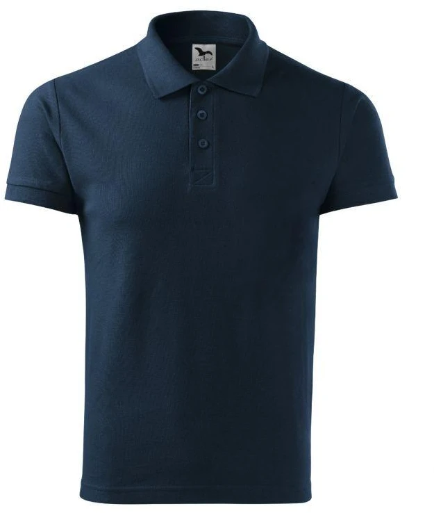 Malfini Cotton M MLI-21202 tamsiai mėlyni polo marškinėliai