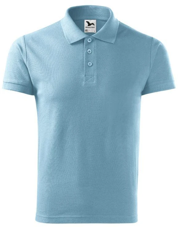 Malfini Cotton M MLI-21215 mėlyni polo marškinėliai