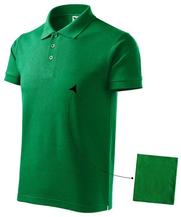 Malfini Cotton M MLI-21216 žali marškinėliai (polo)