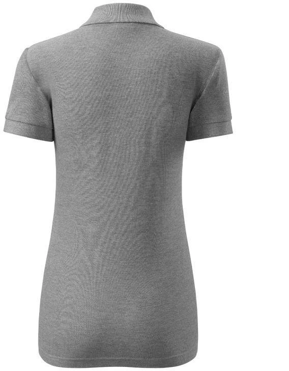Malfini Cotton W MLI-21312 Polo Marškinėliai Tamsiai Pilkos Spalvos Melange