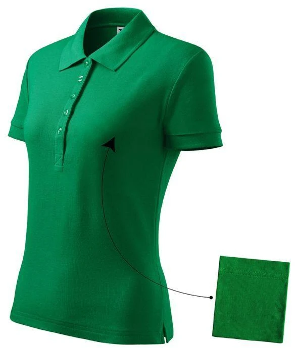 Malfini Cotton W MLI-21316 Žali Polo Marškinėliai