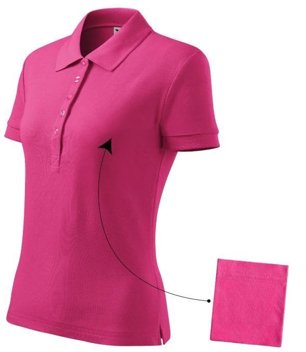 Malfini Cotton W MLI-21340 Polo marškinėliai Violetinė Raudona