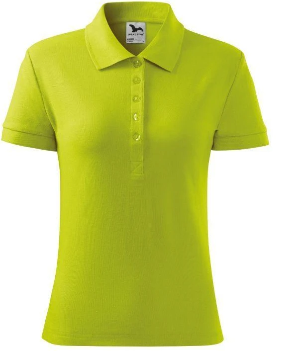 Malfini Cotton W MLI-21362 medžio anglies spalvos polo marškinėliai