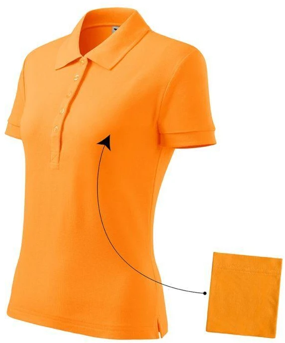 Malfini Cotton W MLI-213A2 Mandarinin Polo Marškinėliai