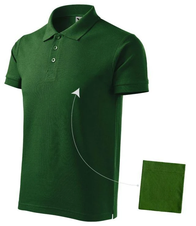 Malfini Medvilnės M MLI-21206 bordo spalvos polo marškinėliai