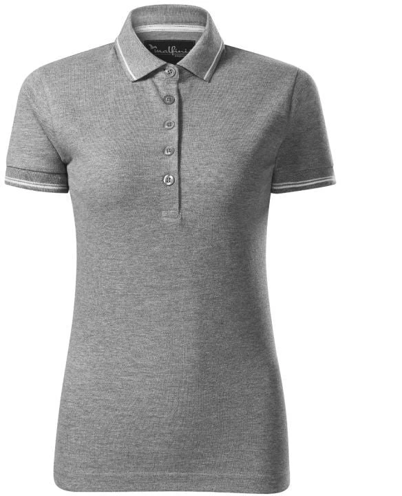 Malfini Perfection vienspalviai polo marškinėliai W MLI-25312 tamsiai pilka melanžinė