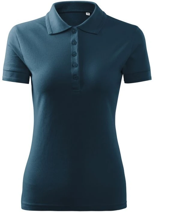 Malfini Pique Polo Free W MLI-F1002 Tamskmeniai Mėlyni Polo Marškinėliai