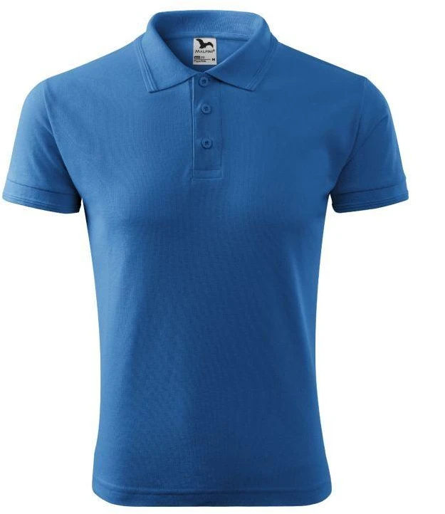Malfini Pique Polo M MLI-20314 polo marškinėliai (žydros spalvos)