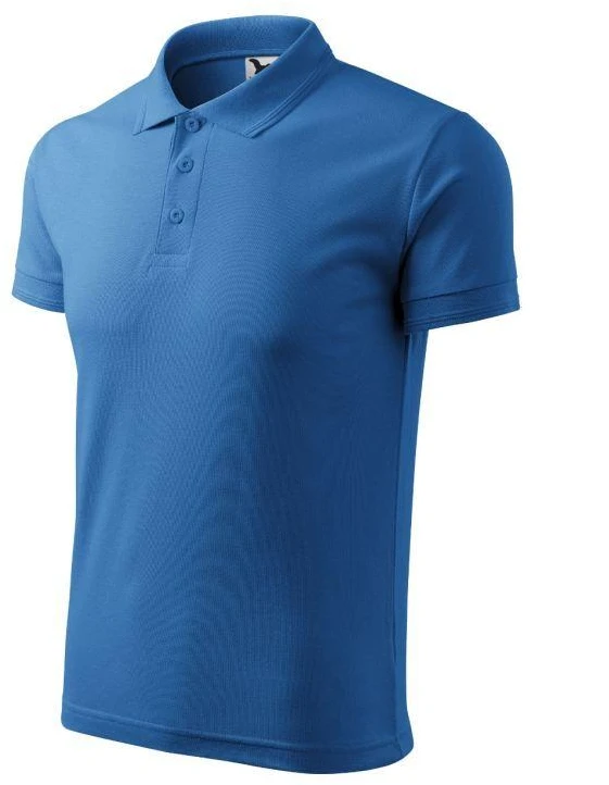 Malfini Pique Polo M MLI-20314 polo marškinėliai (žydros spalvos)