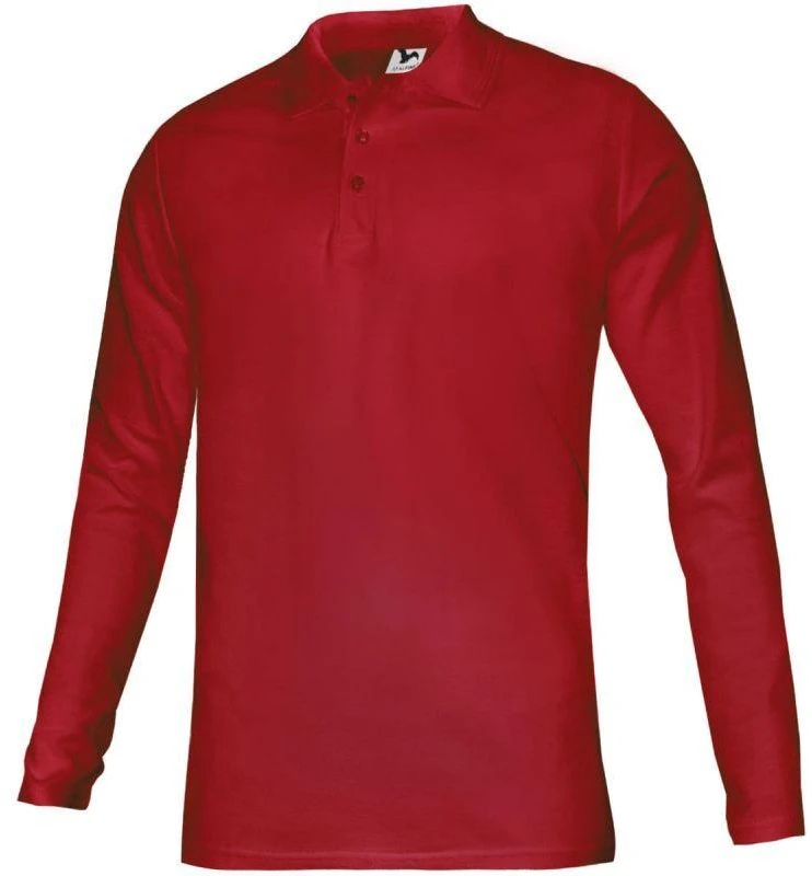 Malfini Polo Marškinėliai Vyriški Pižama LS Jr MLI-24107 Raudoni Marškinėliai